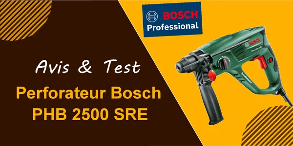 Perforateur Bosch PBH 2500 SRE 600W - Coffret Avec Forets SDS-Plus
